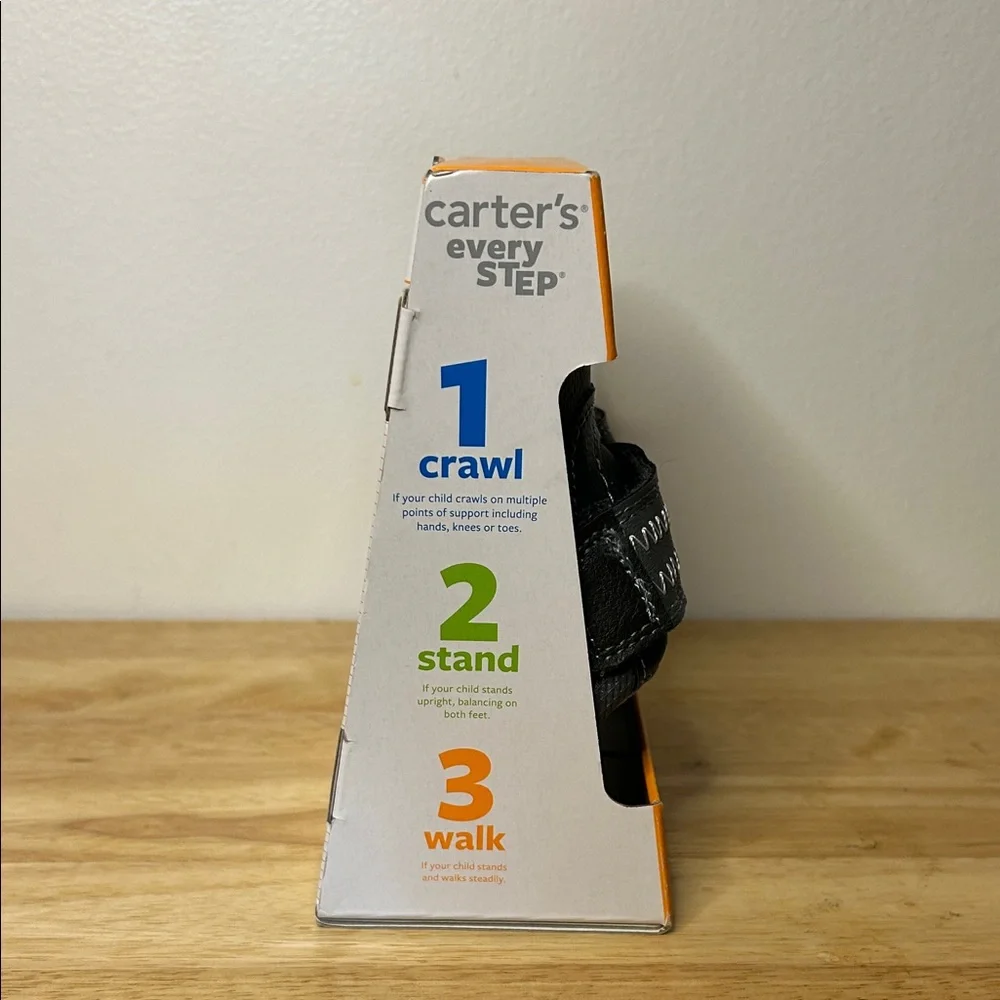 NWT Carter's Black and Gray Walker Shoes | Never Worn